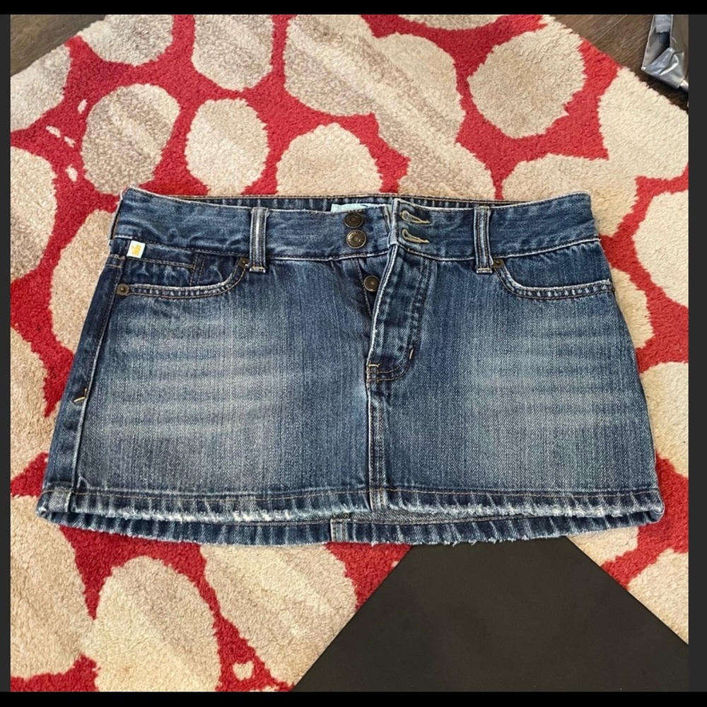 Hollister mini denim skirt